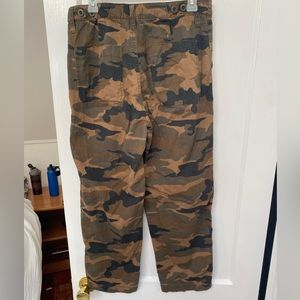 Madewell camo ankle trousers